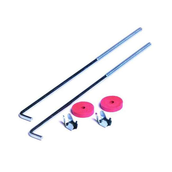 Grote Hold Down Set J Bolt,Silver,PK2 84-9286