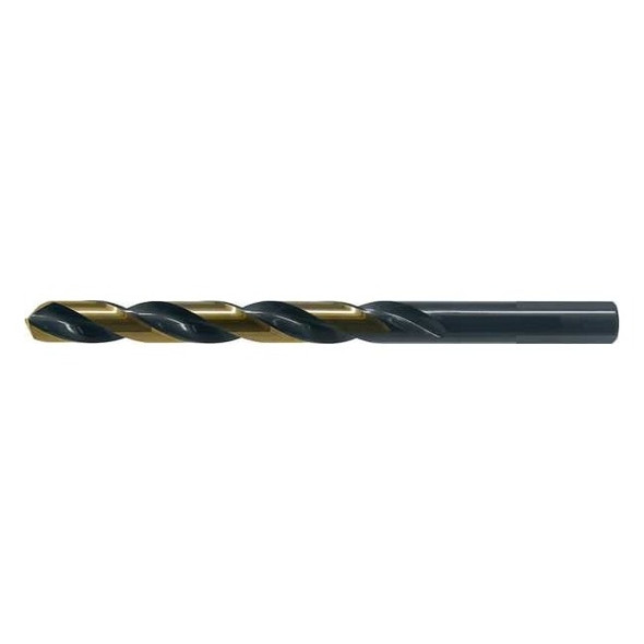 Westward 31/64" HSS Black/Gold 135 Deg. Jobber Length Drill Bit 5UDF4