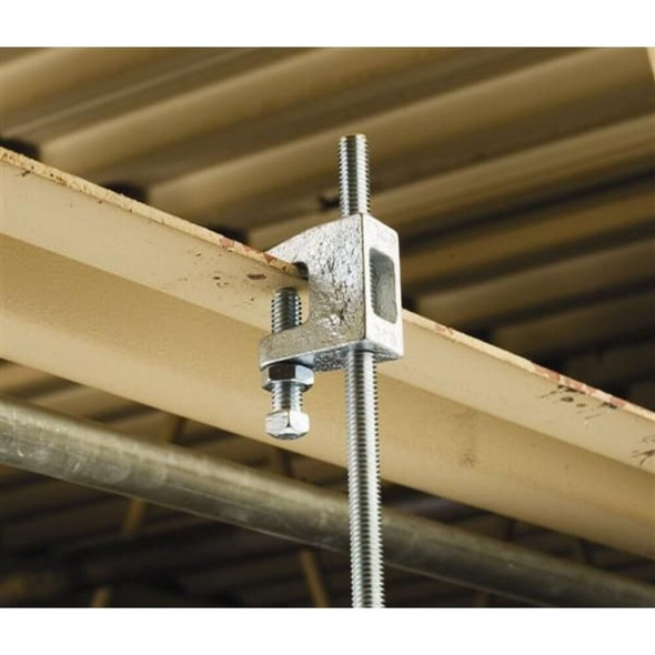 Threaded Rod Hanger, 48.42 millimetre L, Cast Iron Electro Galvanized  3000037EG