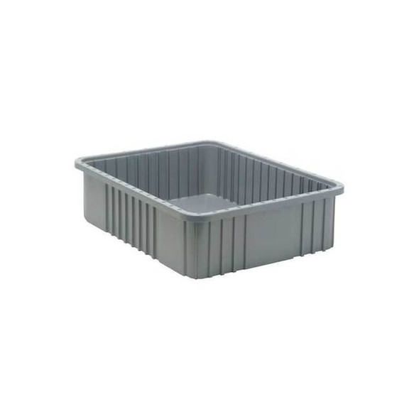 Divider Box, Not Specified, Gray, 6 in H, 17-1/2 in W, 22-1/2 in L Pack of 3