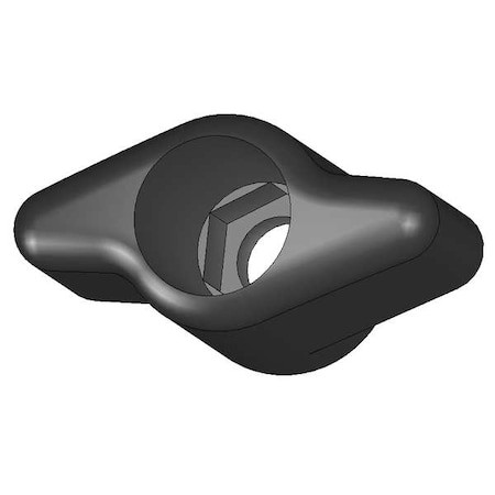 Snap Lock T Knob, No 10 Thread Size, 1-1/4" Dia., Thru Tap Pack of 10