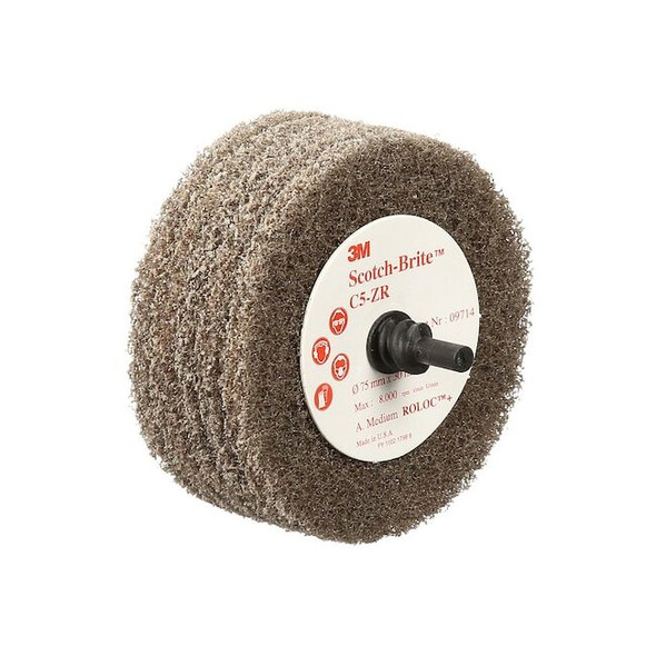Scotch-Brite Cut and Polish Flap Brush, 3 in Dia 7100088221 Pack of 10