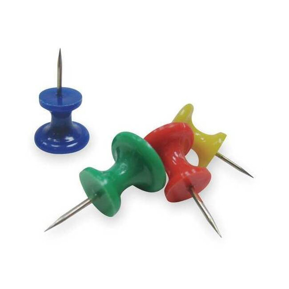 Manufacturer Varies Pushpin,3/8 Point,Asrt,PK100 2WFW7