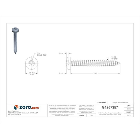 Tamper-Pruf Screws 490360