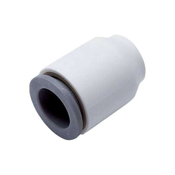 Parker Fractional Plastic Push-to-Connect Fitting, Polymer, White 6351 08 00WP2