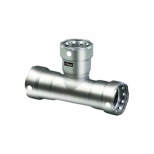 Viega Tee, SS, Press-fit 1/2", 1/2", 1/2" 91600 Pack of 5