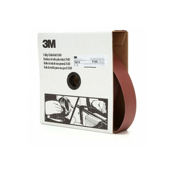 3m Abrasive Utility Roll,Grit P180,Maroon 7000118539 Pack of 5