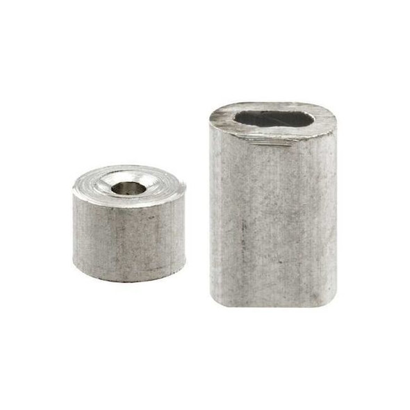 Primeline Tools 3/32 in. Aluminum Ferrules and Stops (2 pack) GD 12150 Pack of 6