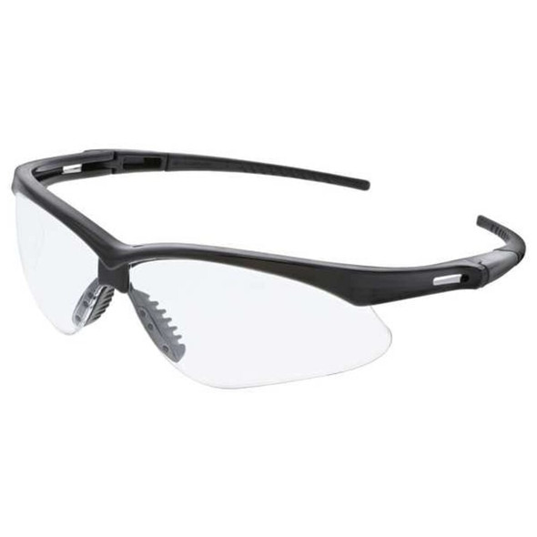Memphis MP1, Safety Glasses, MAX6 Anti-Fog, Clear Lens, Black Frame, Half-Frame  61LA76
