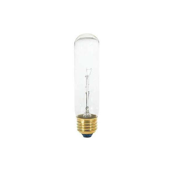 Satco Bulb, Incandescent, 40W, T10, Medium Base, Tubular S3702 Pack of 7