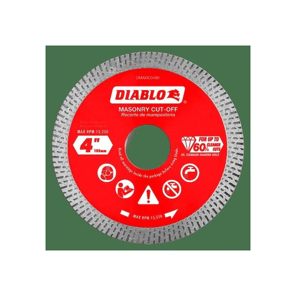 Diablo DiamondSawBlade,Diam:4",Arbor:5/8",7/8" DMADC0400
