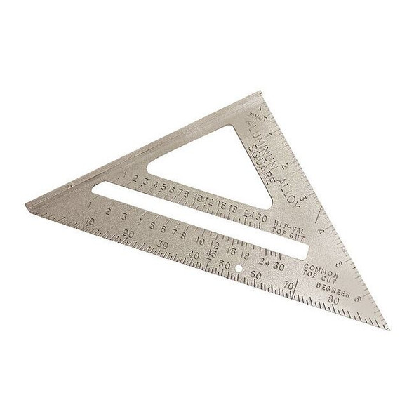 Westward Rafter Angle Square,7 In,Aluminum 4MRX4
