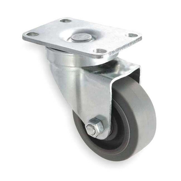 Manufacturer Varies Swivel Plate Caster,Rubber,4 in.,250 lb. 1UHY4