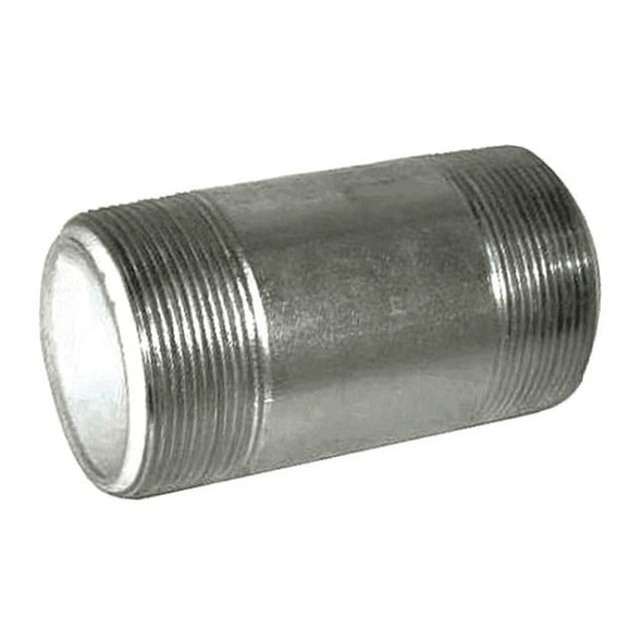 1-1/4" MNPT x 4" TBE Galvanized Steel Dielectric Nipple Sch 40