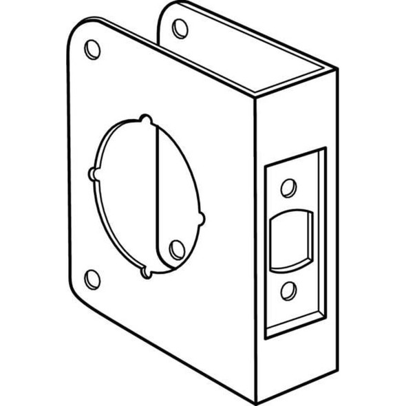 Manufacturer Varies Door Reinforcer,SS,Backset 2 3-8 In 1HGL9