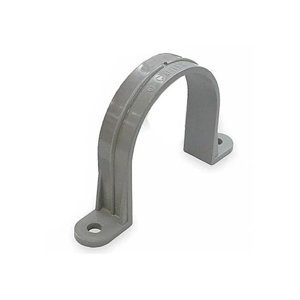 Cantex Two Hole Strap, Conduit; Pipe Use, 1/2 in, PVC, None 5133736 Pack of 5