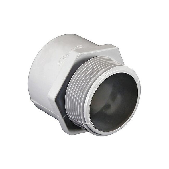 Conduit Fitting Adapter, 1-1/2 in, Threaded, PVC, PVC Coated Pack of 5