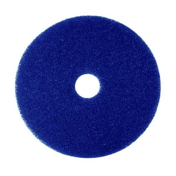 Tough Guy Cleaning Pad,Blue,Size 11",Round,PK5 402W05