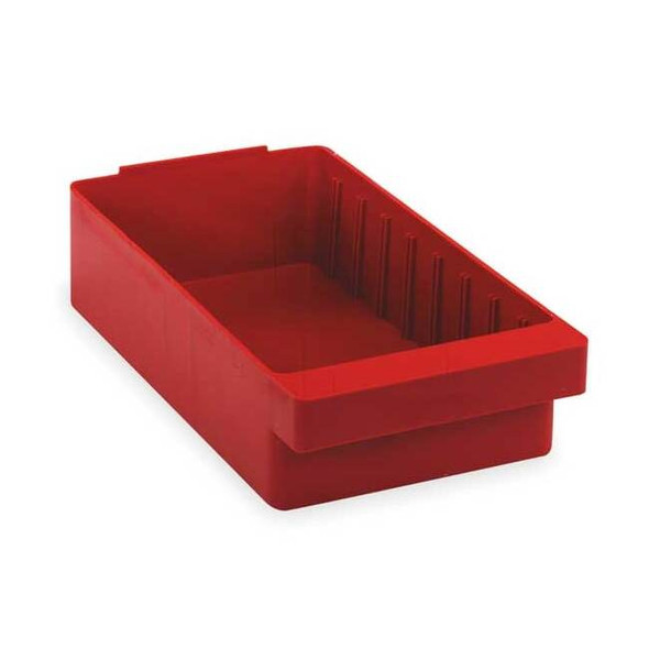 Quantum Storage Systems Red Drawer Bin, 11-5/8"L x 5-9/16"W x 2-5/8"H QED401RD