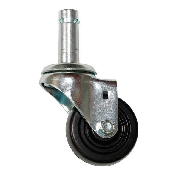 Manufacturer Varies Swivel Stem Caster,Rubber,3 in.,200 lb. 5GPL9