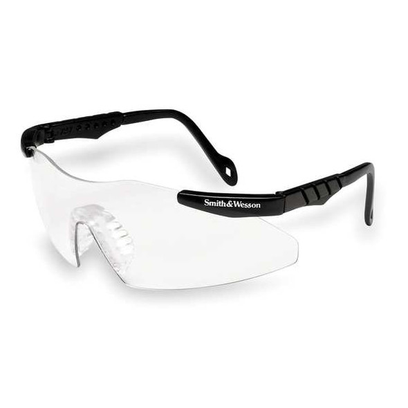 Magnum 3G, Safety Glasses, Anti-Scratch, Clear Lens, Black Frame, Frameless