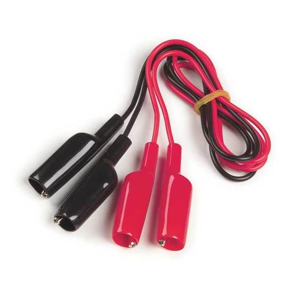 Grote Alligator Clip with Lead,Black; Red,PK2 84-9613