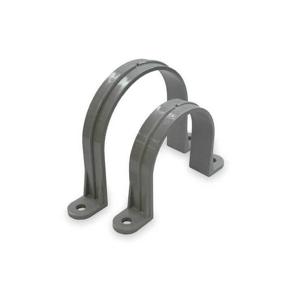 Cantex Two Hole Strap, Conduit; Pipe Use, 1-1/4 in, PVC, None 5133733 Pack of 5