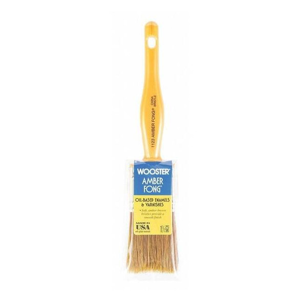 1-1/2" Wall Soft, Brown China Bristle, Paint Brush, Plastic Handle Pack of 4