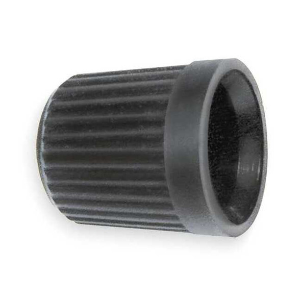 Tru-Flate Dome Shaped V Cap,Bk,Plstc,PK100 38-505-100