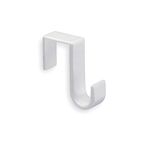 Manufacturer Varies Wardrobe Hook,White,Plastic,1 1/4 in D 1RCF8 Pack of 3