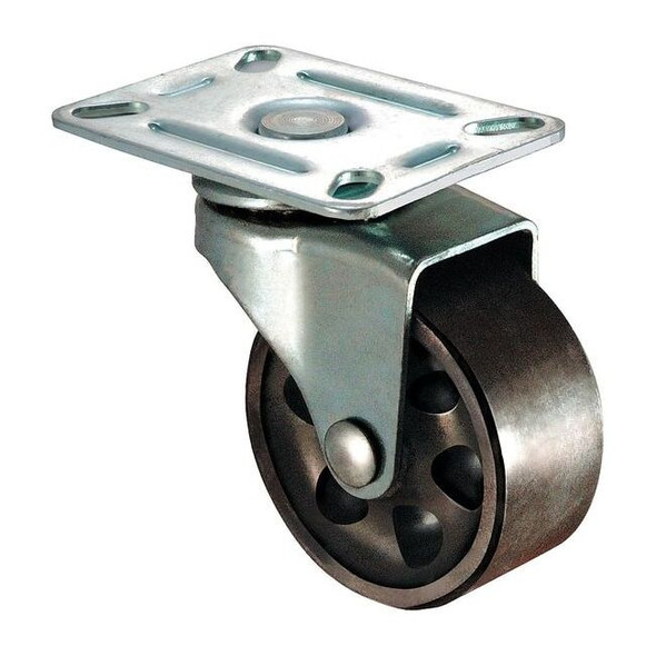 Manufacturer Varies Swivel Plate Caster,Cast Iron,3 in,250 lb,Gry 1UKW8