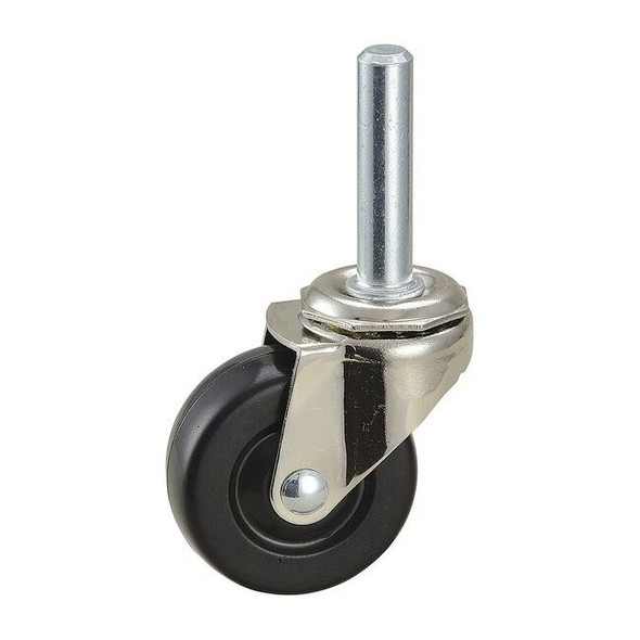 Manufacturer Varies Swivel Stem Caster,Rubber,2 in.,75 lb. 3A789