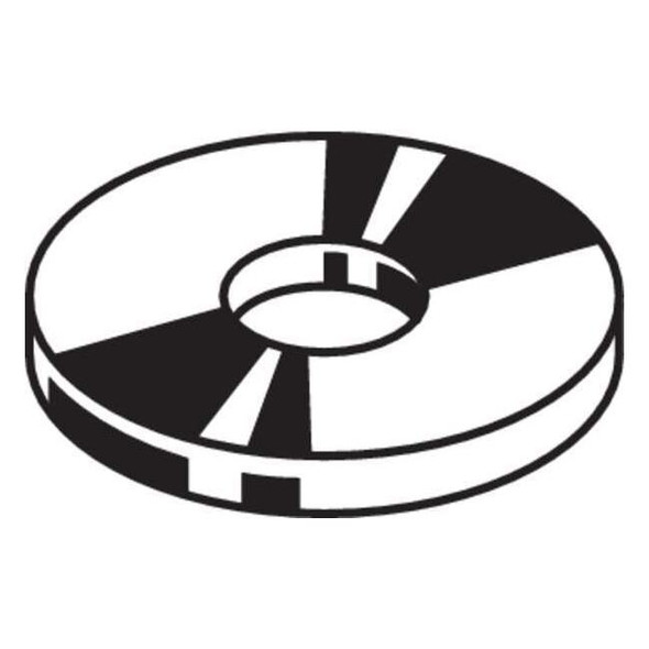 Fender Washer, Fits Bolt Size 5/16 in Steel, Zinc Plated Finish, 100 PK