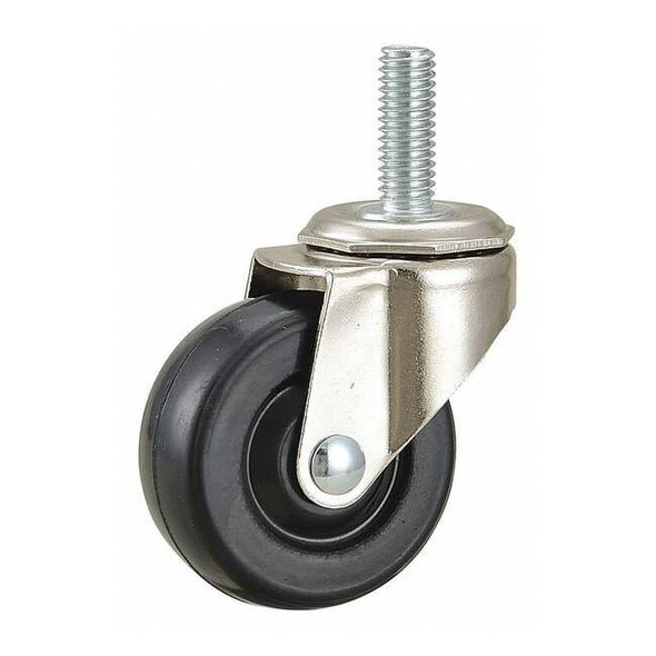 Manufacturer Varies Swivel Stem Caster,Rubber,2 in.,75 lb. 33007