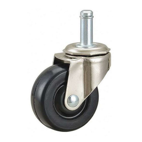Manufacturer Varies Swivel Stem Caster,Rubber,2 in.,75 lb. 32007