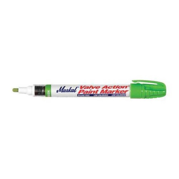 Markal Paint Marker, Medium Tip, Light Green Color Family, Paint 96828