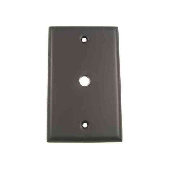 Single Cable Switch Plate, Number of Gangs: 1 Oil Rubbed Bronze Finish Pack of 2