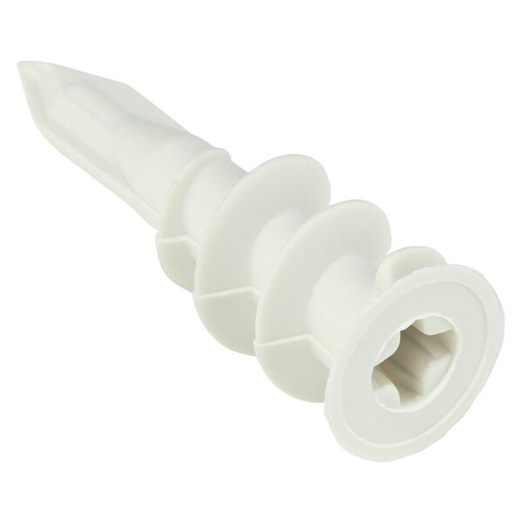 Wall Anchor, Not Rated Tension Strength, 1-11/16"L, Nylon, 100 PK