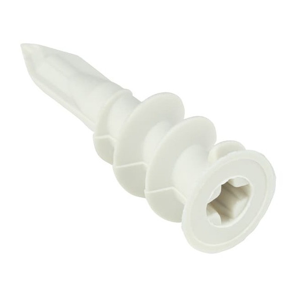 Wall Anchor, Not Rated Tension Strength, 1-11/16"L, Nylon, 100 PK