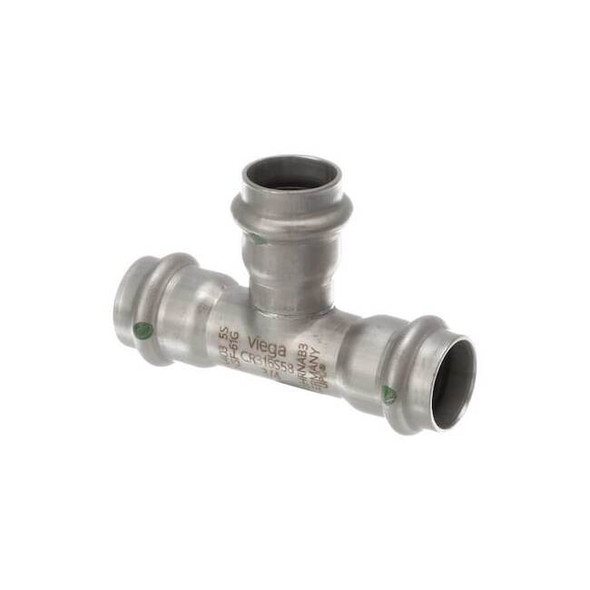Viega Tee, SS, Press-fit 3/4", 3/4", 3/4" 80585 Pack of 10