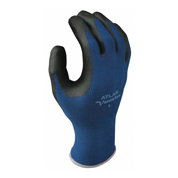 Coated Gloves, Foam Nitrile, Smooth, Palm, 4 Abrasion Level, Blue, XL (9) 1 PR