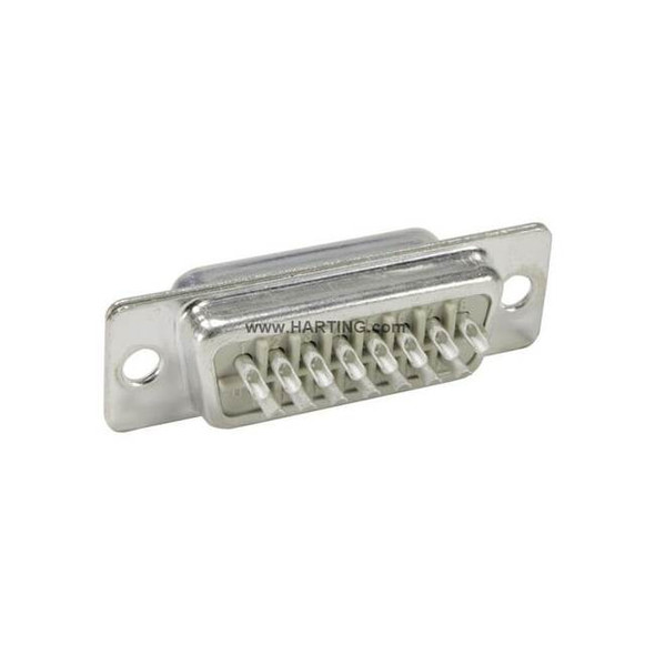 Harting Fixing Flange D-Sub Connector,Black 09672095604 Pack of 100