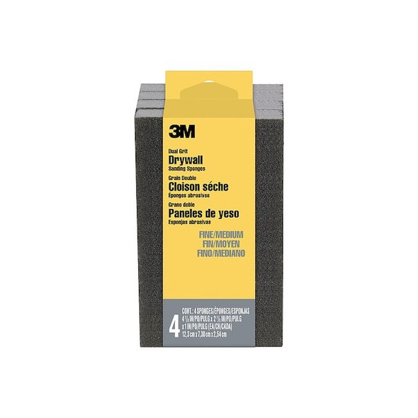 3m Sanding Sponge,4 7/8" L,2 7/8" W,4/Pack 9095DC-NA-4PK Pack of 6