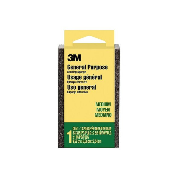 3m Sanding Sponge,3 3/4" L,2 5/8" W CP-002-ESF Pack of 24