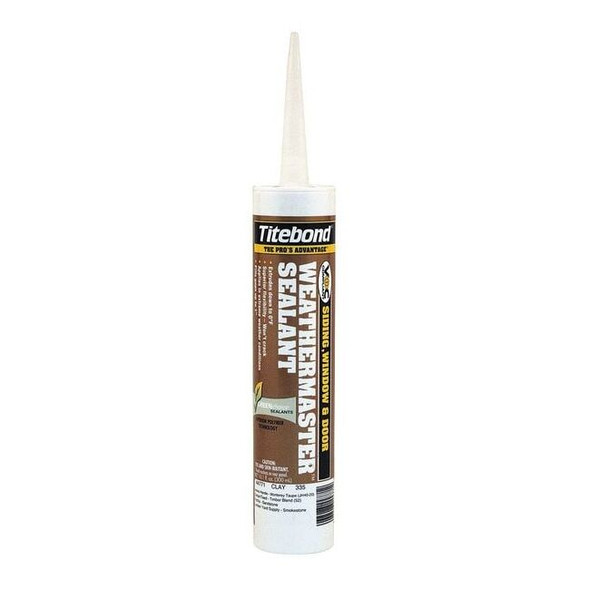 Sealant, 10 oz, Cartridge, Clay, Polymer Base, WeatherMaster Pack of 12