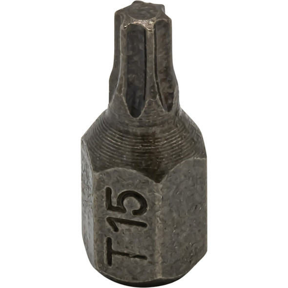 T15 HALF CUT TORX BIT. 1/4 HEX HCT15