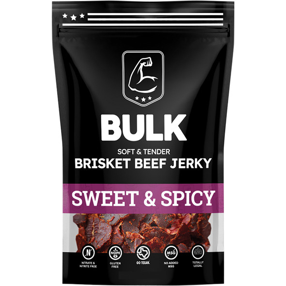 Soft and tender All Natural brisket jerky MDC-SNSBR-24