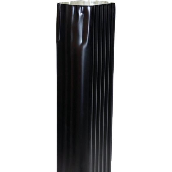 Spectra Metals 2 In. x 3 In. x 15 In. K-Style Black Aluminum Downspout Extension 3EXTRTBK 107162