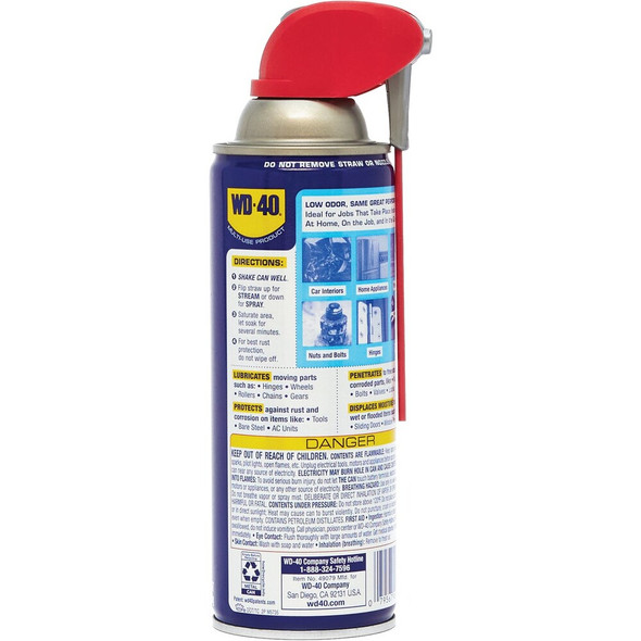 WD-40 12 Oz. Low Odor Lubricant with Smart Straw 490798 592106
