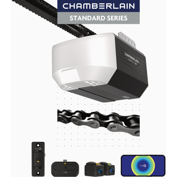 Chamberlain C1000 1/2 HP Chain Drive Smart Garage Door Opener C1000